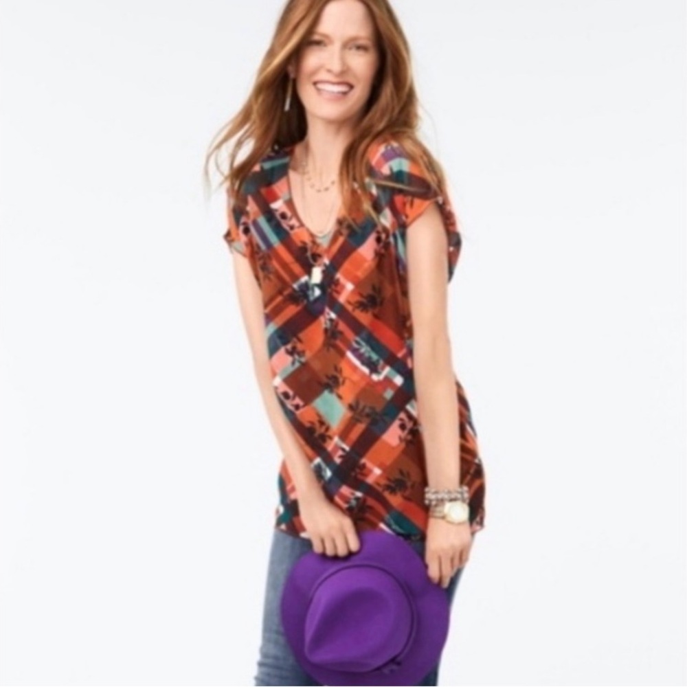 Cabi Zadie 2 Piece Lattice Top Size S